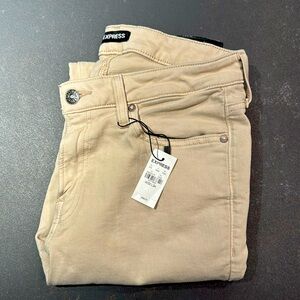 Express Men’s Slim Jeans 32x34 - Light Beige